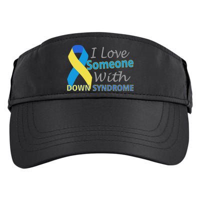 I Love Someone With Down Syndrome Awareness Adult Drive Performance Visor
