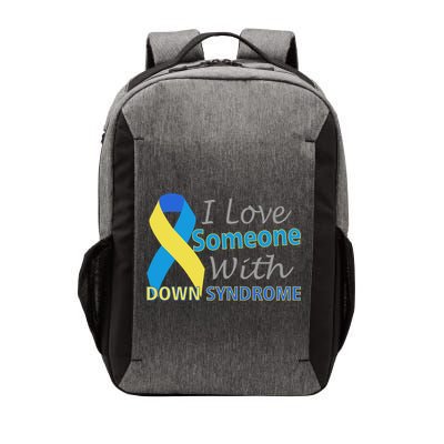 I Love Someone With Down Syndrome Awareness Vector Backpack