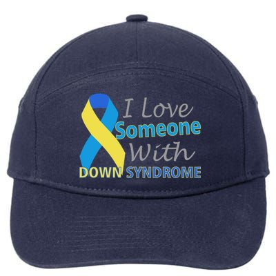 I Love Someone With Down Syndrome Awareness 7-Panel Snapback Hat