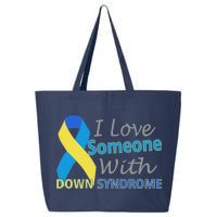 I Love Someone With Down Syndrome Awareness 25L Jumbo Tote