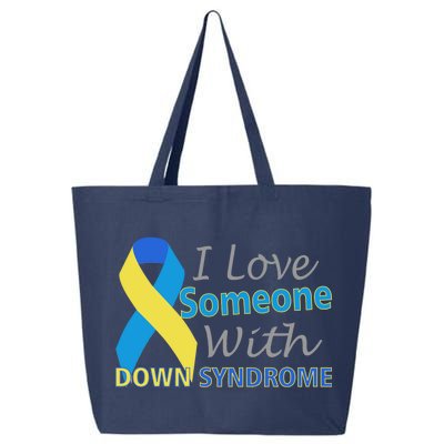 I Love Someone With Down Syndrome Awareness 25L Jumbo Tote