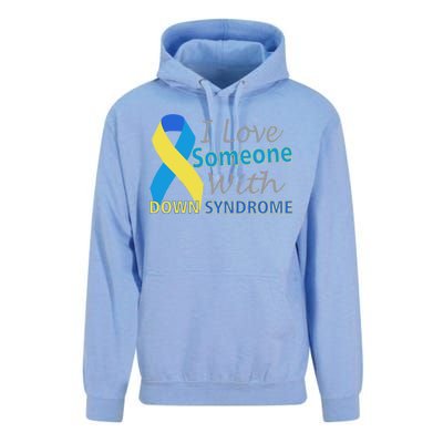 I Love Someone With Down Syndrome Awareness Unisex Surf Hoodie