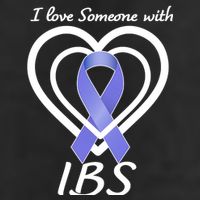 I Love Someone With IBS Irritable Bowel Syndrome Awareness 7 Panel Mesh Trucker Snapback Hat