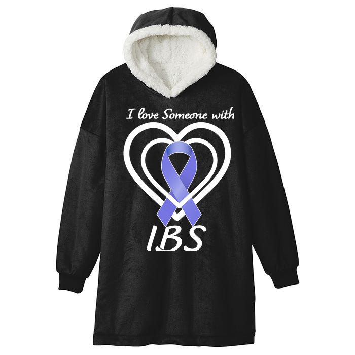 I Love Someone With IBS Irritable Bowel Syndrome Awareness Hooded Wearable Blanket