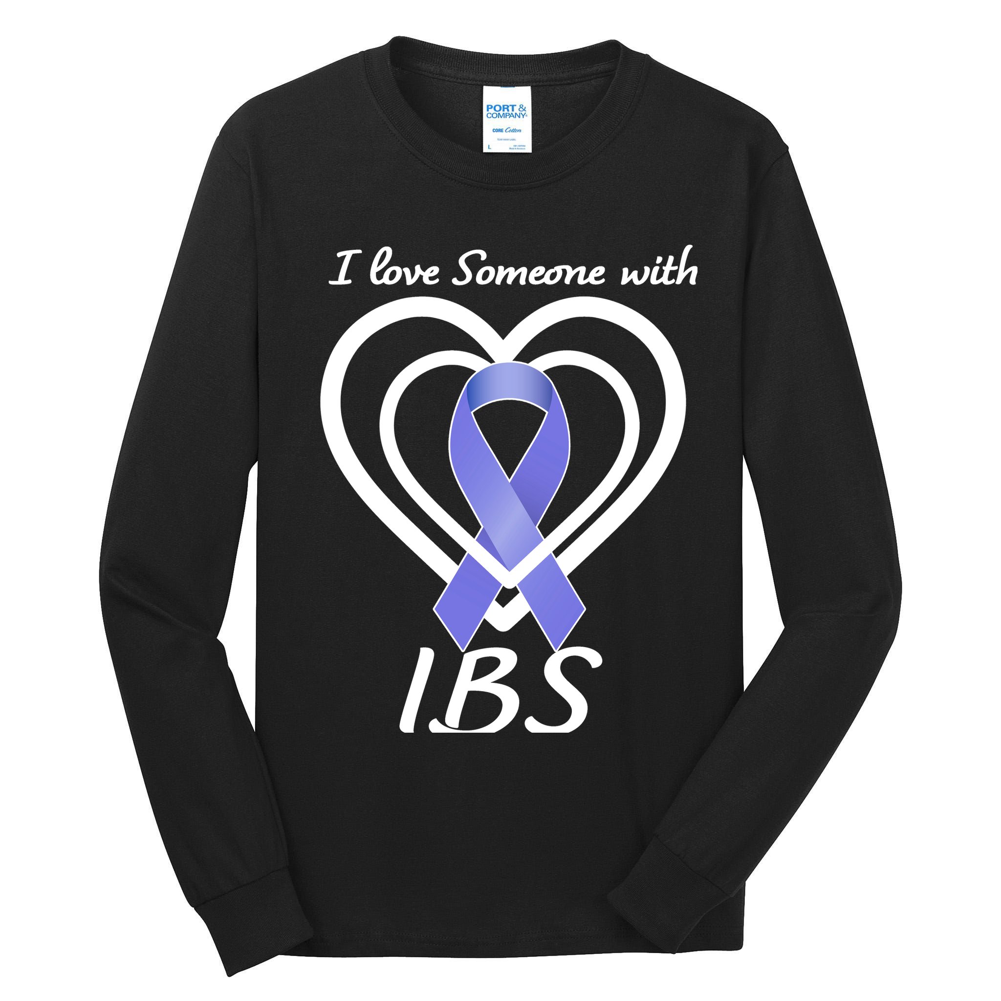 I Love Someone With IBS Irritable Bowel Syndrome Awareness Tall Long Sleeve T-Shirt