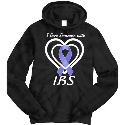 I Love Someone With IBS Irritable Bowel Syndrome Awareness Tie Dye Hoodie