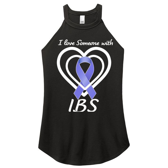 I Love Someone With IBS Irritable Bowel Syndrome Awareness Women's Perfect Tri Rocker Tank