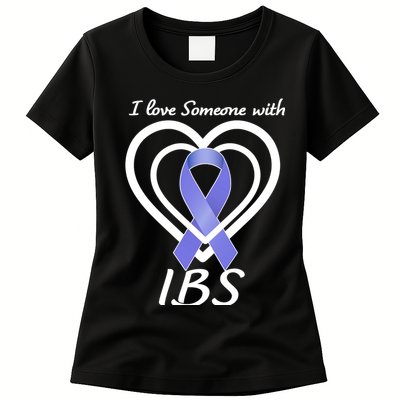 I Love Someone With IBS Irritable Bowel Syndrome Awareness Womens T-Shirt