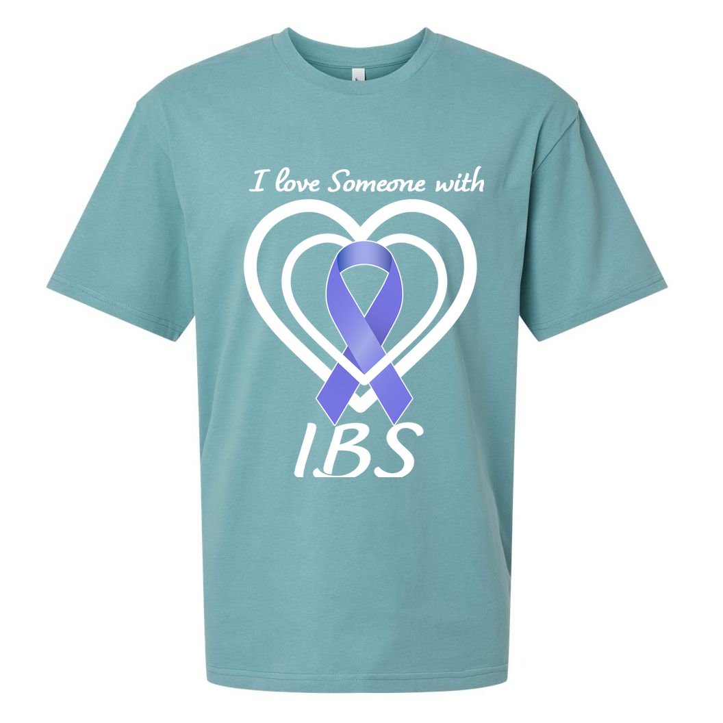 I Love Someone With IBS Irritable Bowel Syndrome Awareness Sueded Cloud Jersey T-Shirt