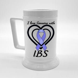 I Love Someone With IBS Irritable Bowel Syndrome Awareness Beer Stein