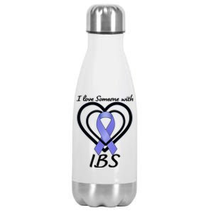 I Love Someone With IBS Irritable Bowel Syndrome Awareness Stainless Steel Insulated Water Bottle