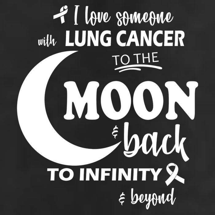 I Love Someone With Lung Cancer To The Moon And Back 15oz Campfire Ceramic Mug