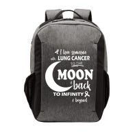 I Love Someone With Lung Cancer To The Moon And Back Vector Backpack