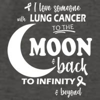 I Love Someone With Lung Cancer To The Moon And Back Vector Backpack