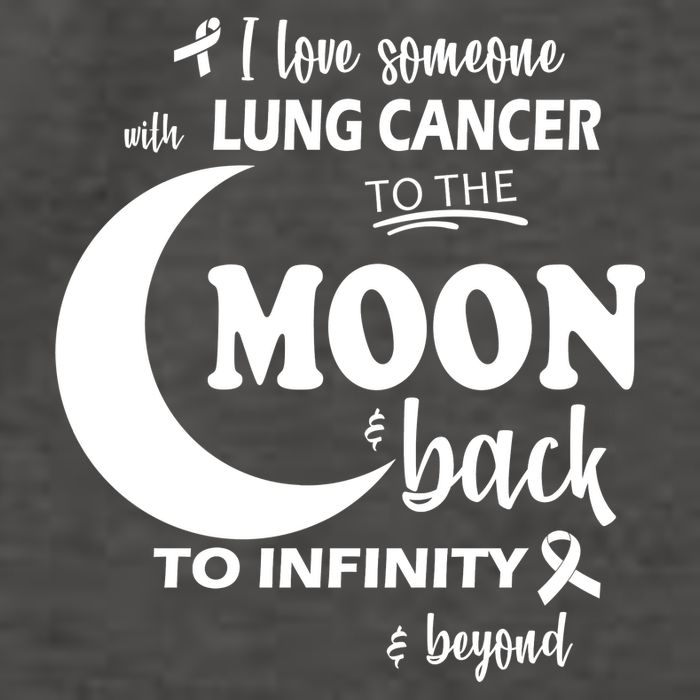 I Love Someone With Lung Cancer To The Moon And Back Vector Backpack