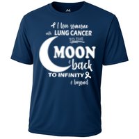 I Love Someone With Lung Cancer To The Moon And Back Performance Shirt