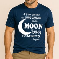 I Love Someone With Lung Cancer To The Moon And Back Performance Shirt
