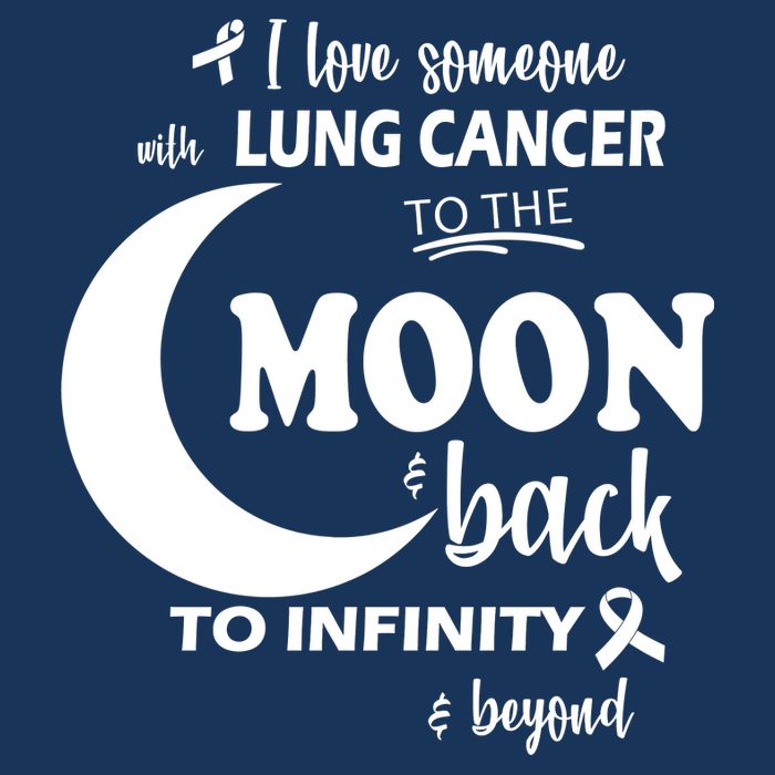 I Love Someone With Lung Cancer To The Moon And Back Flatbill Hat
