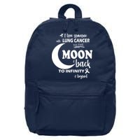 I Love Someone With Lung Cancer To The Moon And Back 16 in Basic Backpack
