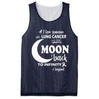 I Love Someone With Lung Cancer To The Moon And Back Mesh Reversible Basketball Jersey Tank