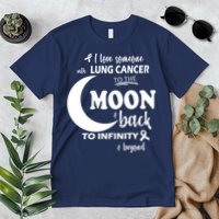 I Love Someone With Lung Cancer To The Moon And Back Premium T-Shirt