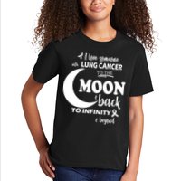 I Love Someone With Lung Cancer To The Moon And Back Kids T-Shirt