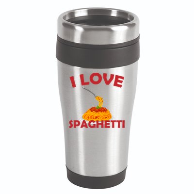 I Love Spaghetti 16oz Travel Tumbler