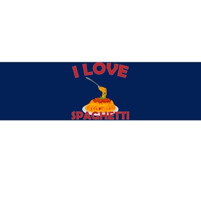 I Love Spaghetti Bumper Sticker