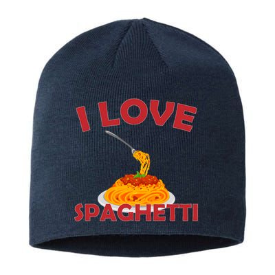 I Love Spaghetti Sustainable Beanie