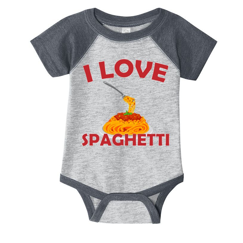I Love Spaghetti Infant Baby Jersey Bodysuit