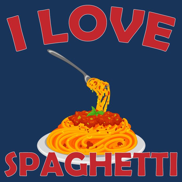 I Love Spaghetti Infant Baby Jersey Bodysuit