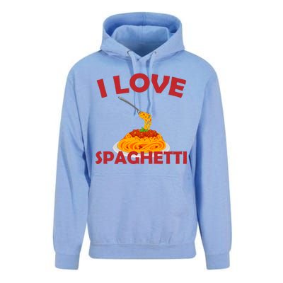 I Love Spaghetti Unisex Surf Hoodie