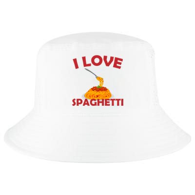 I Love Spaghetti Cool Comfort Performance Bucket Hat