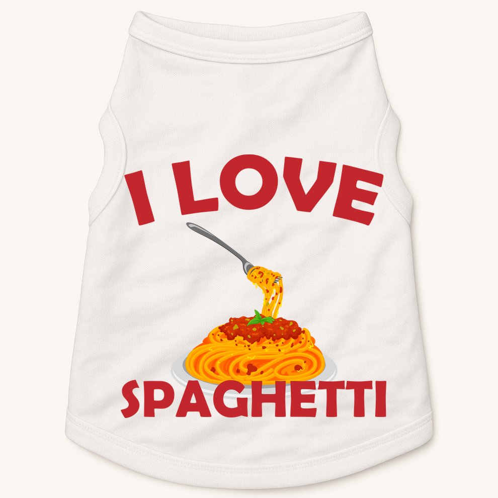 I Love Spaghetti Doggie Tank
