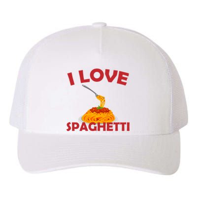 I Love Spaghetti Yupoong Adult 5-Panel Trucker Hat