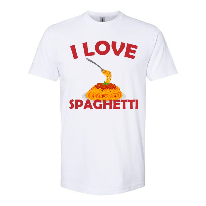 I Love Spaghetti Softstyle CVC T-Shirt