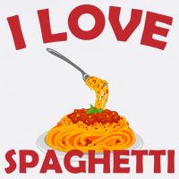 I Love Spaghetti Cooling Performance Crew T-Shirt