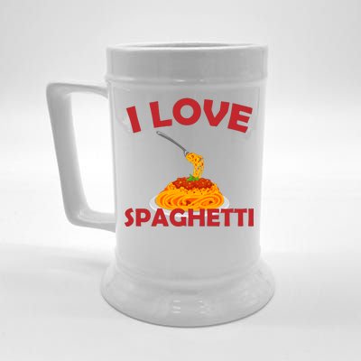 I Love Spaghetti Beer Stein