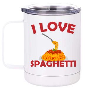 I Love Spaghetti 12 oz Stainless Steel Tumbler Cup