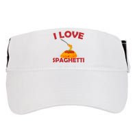 I Love Spaghetti Adult Drive Performance Visor