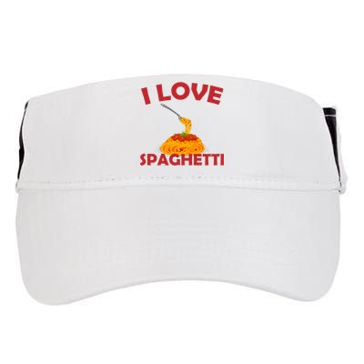 I Love Spaghetti Adult Drive Performance Visor