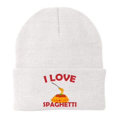 I Love Spaghetti Knit Cap Winter Beanie