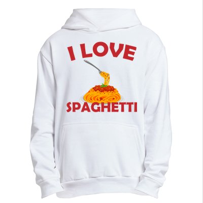 I Love Spaghetti Urban Pullover Hoodie