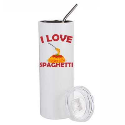 I Love Spaghetti Stainless Steel Tumbler