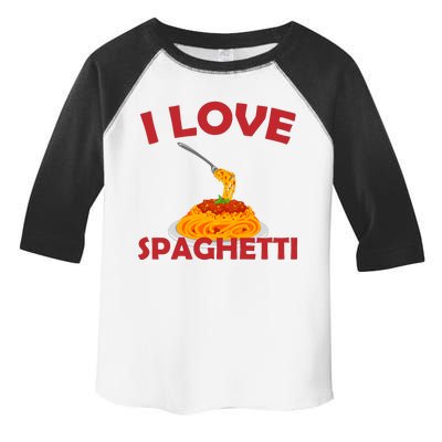 I Love Spaghetti Toddler Fine Jersey T-Shirt