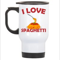 I Love Spaghetti Stainless Steel Travel Mug