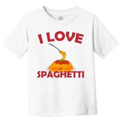 I Love Spaghetti Toddler T-Shirt