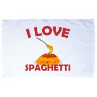 I Love Spaghetti Microfiber Hand Towel