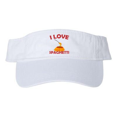 I Love Spaghetti Valucap Bio-Washed Visor