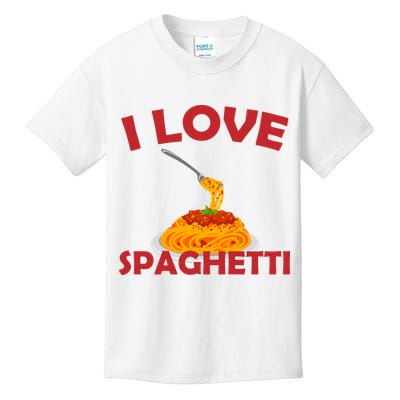 I Love Spaghetti Kids T-Shirt